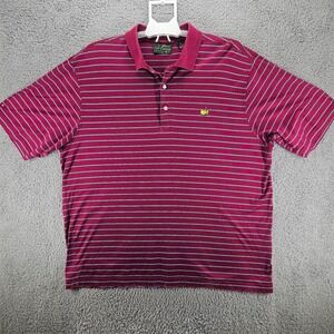 Amen Corner Augusta Masters Polo Shirt Golf Short‎ Sleeve Red Men's XL